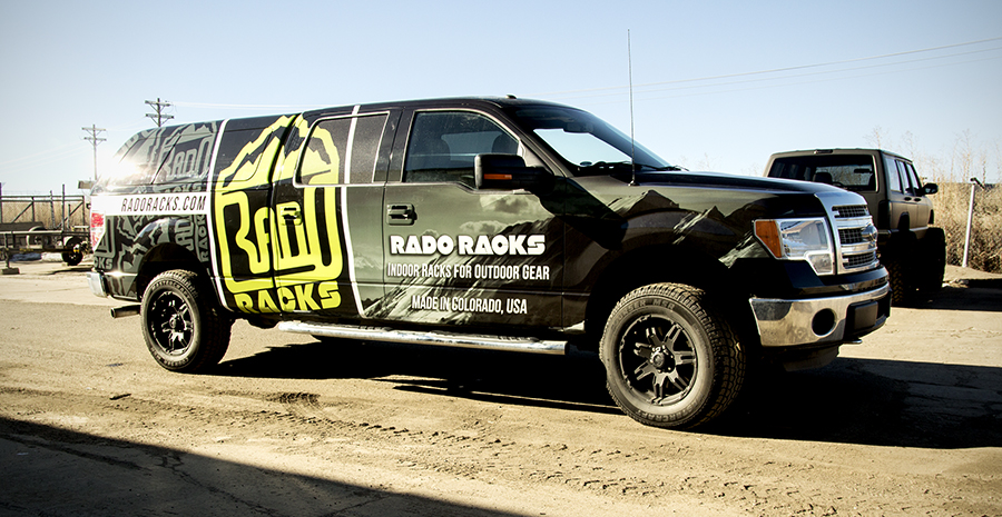 advertising on the road with Big Dog wraps